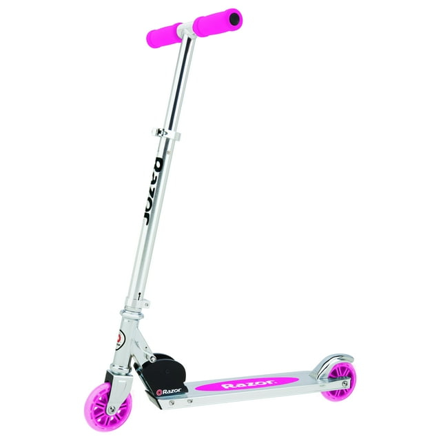 Razor A Kick Scooter for Kids - Pink, Lightweight, Foldable, Aluminum Frame, for Child Ages 5+
