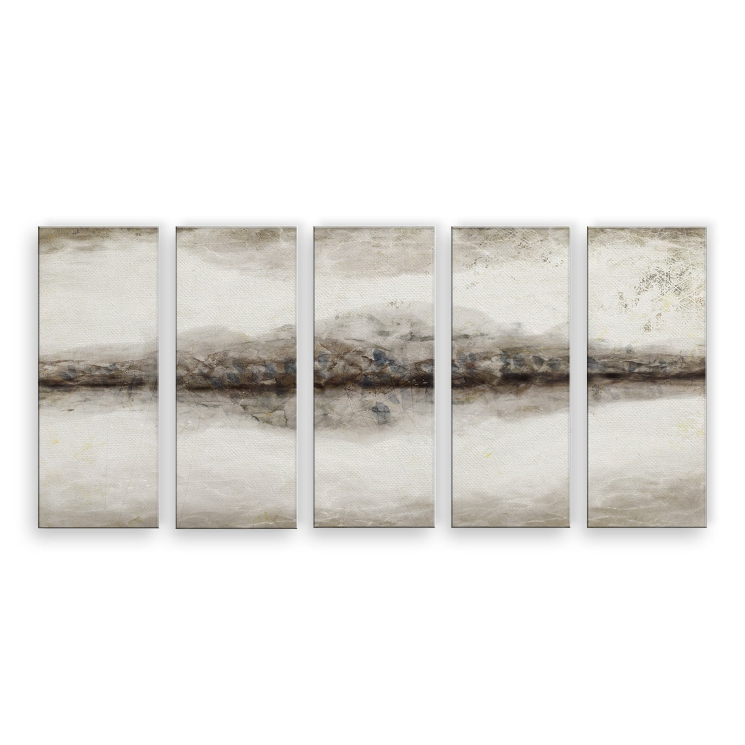 Ready2HangArt 'Abstract Neutral CXLIII-II' 5-Piece Wrapped Canvas Wall Art Set by ChiChi Décor
