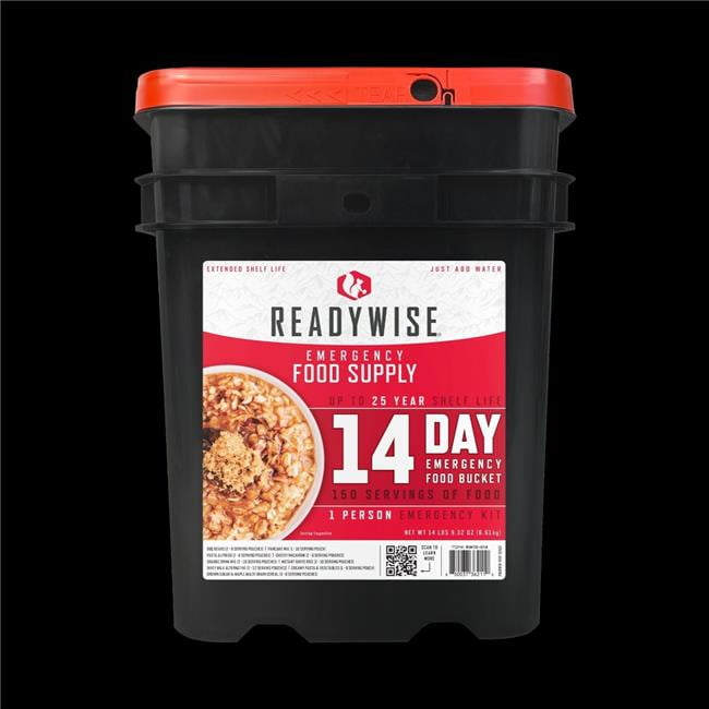 ReadyWise RW10-014 9.75 x 11.75 x 14.75 in. 14 Day Emergency Food Bucket