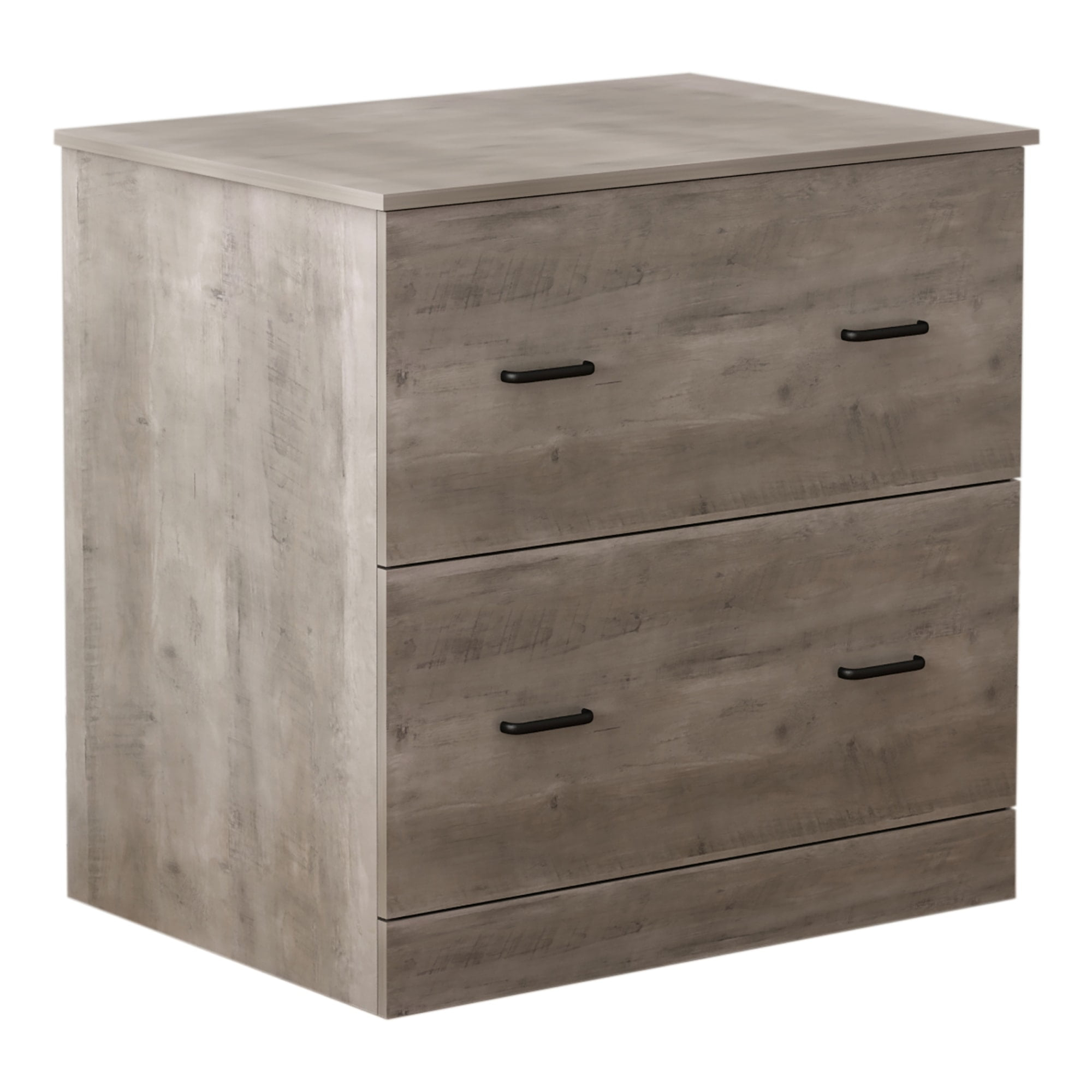 Realspace® Peakwood 30-1/2"W x 21-4/5"D Lateral 2-Drawer File Cabinet, Smoky Brown