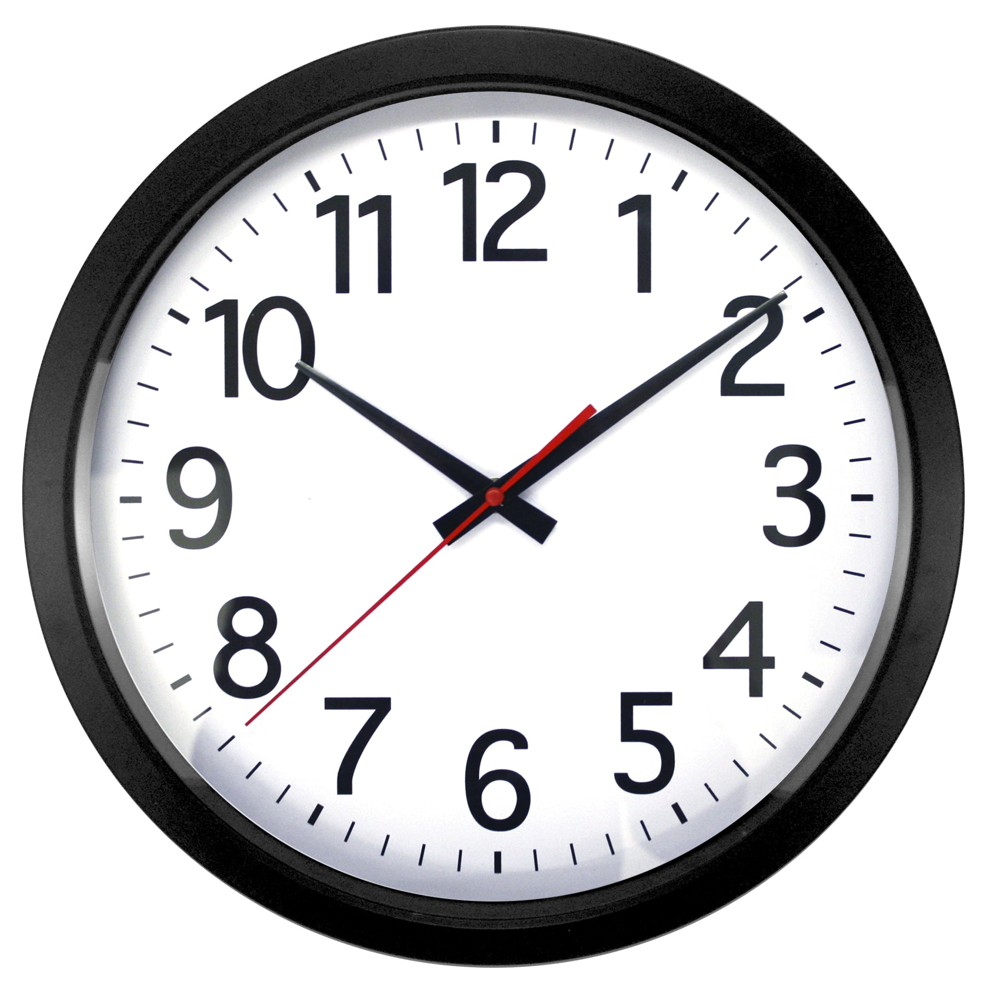 Realspace® Quartz Wall Clock, 14", Black