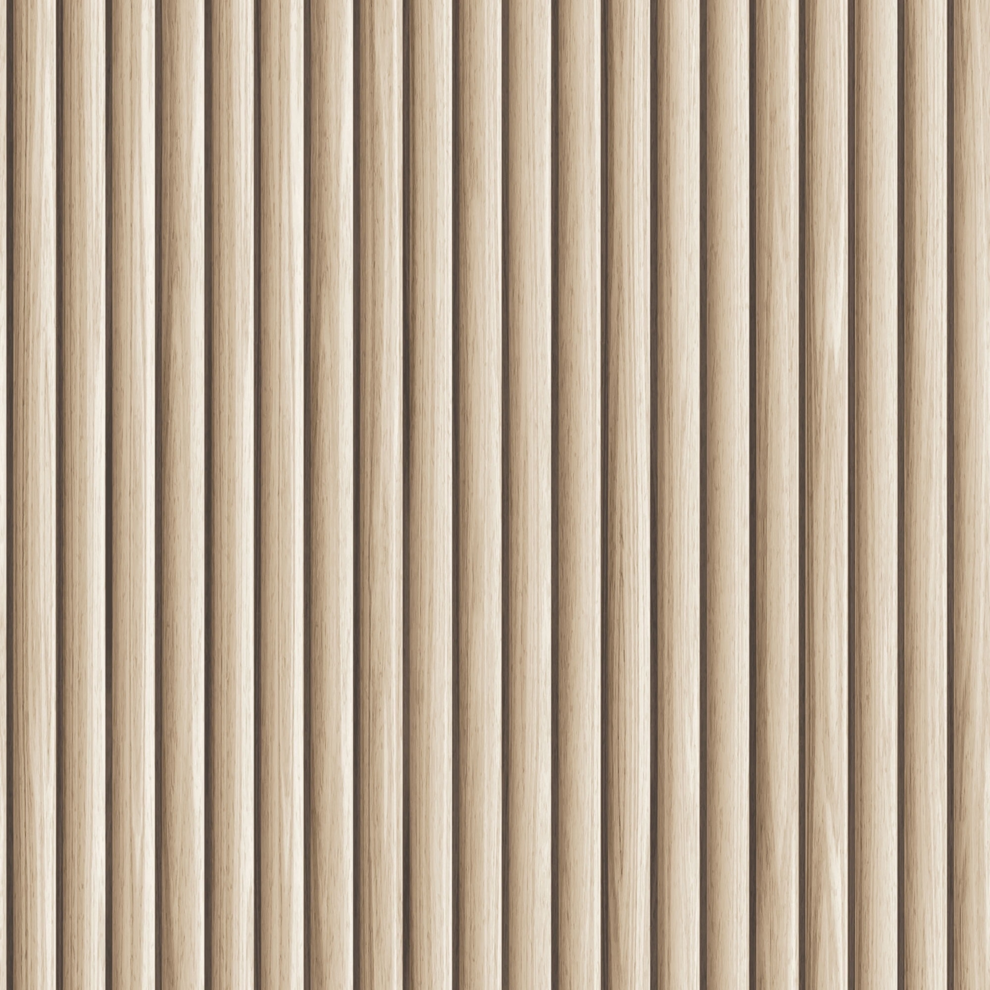 Tempaper Reeded Wood Blonde Peel and Stick Wallpaper, 20.5" x 16.5'