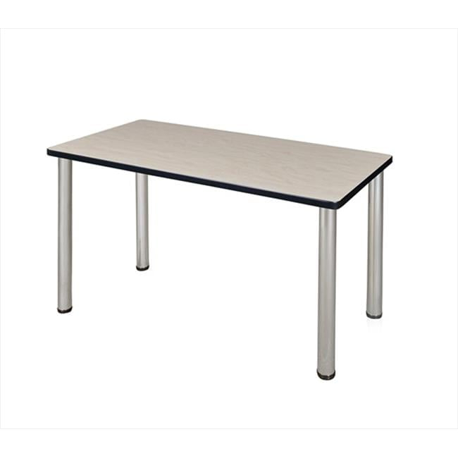 Regency  42 X 24 In. Kee Training Table - Maple & Chrome Post Legs
