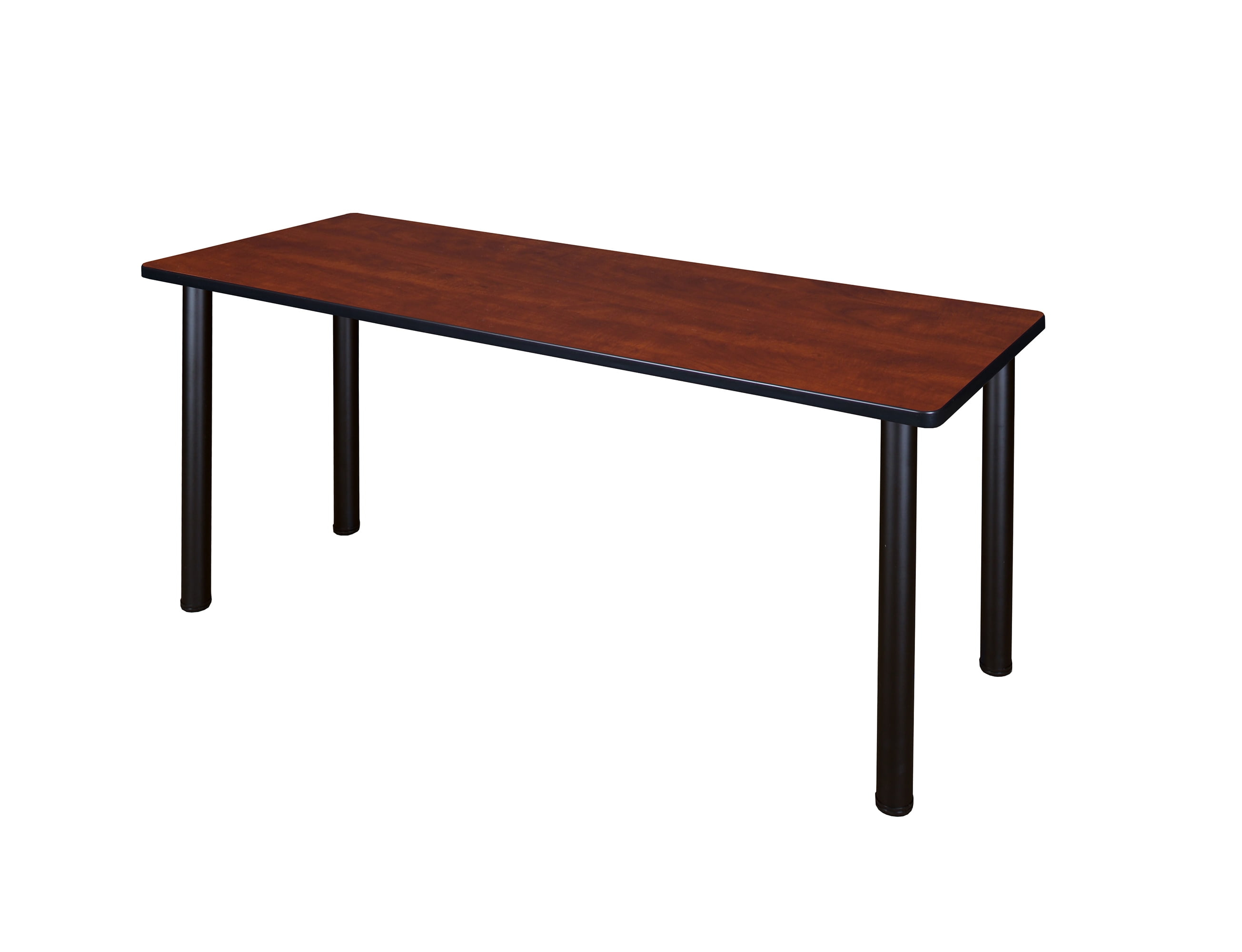 Regency Kee 72 x 24 in. Training Seminar Table- Cherry Top, Black Legs