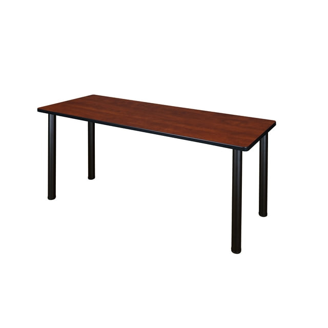 Regency Kee 72 x 24 in. Training Seminar Table- Cherry Top, Black Legs