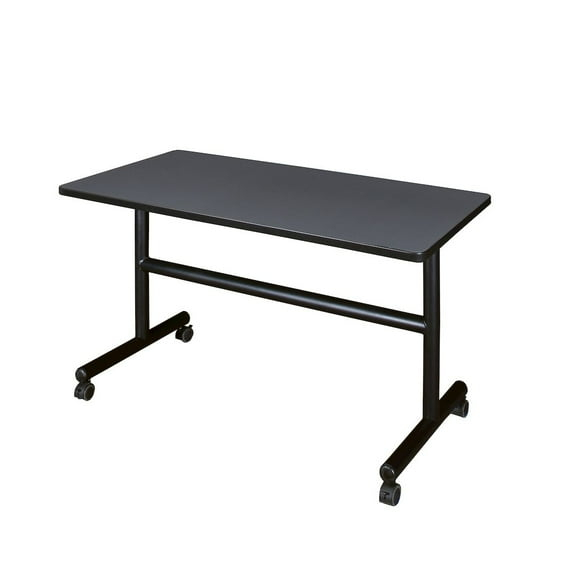 Regency 48 x 24 in. Flip-Top Training Nesting Table- Grey