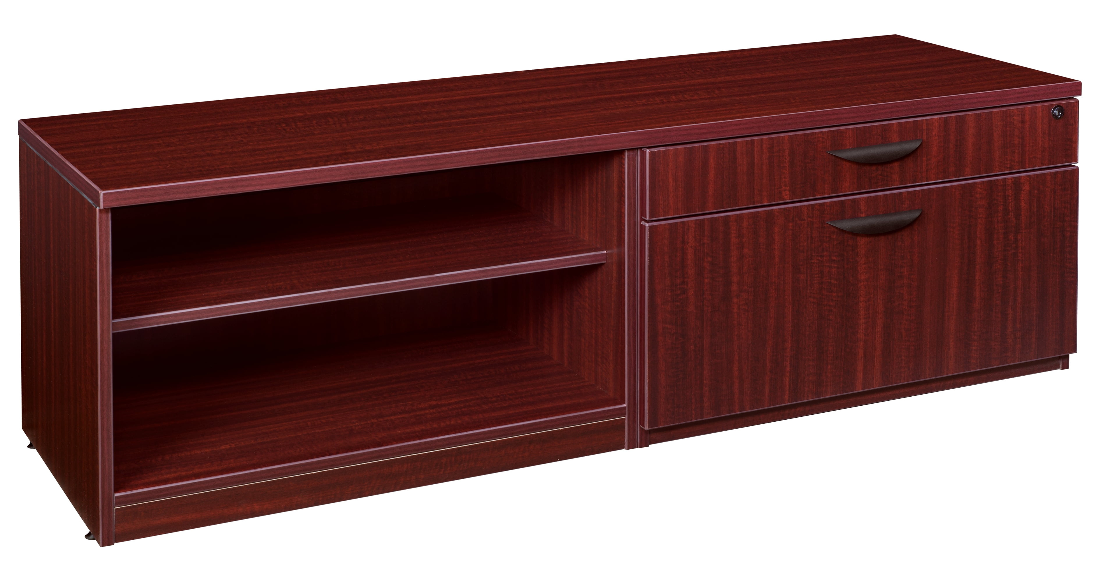 Regency Legacy Lateral Open Shelf Low Credenza- Mahogany