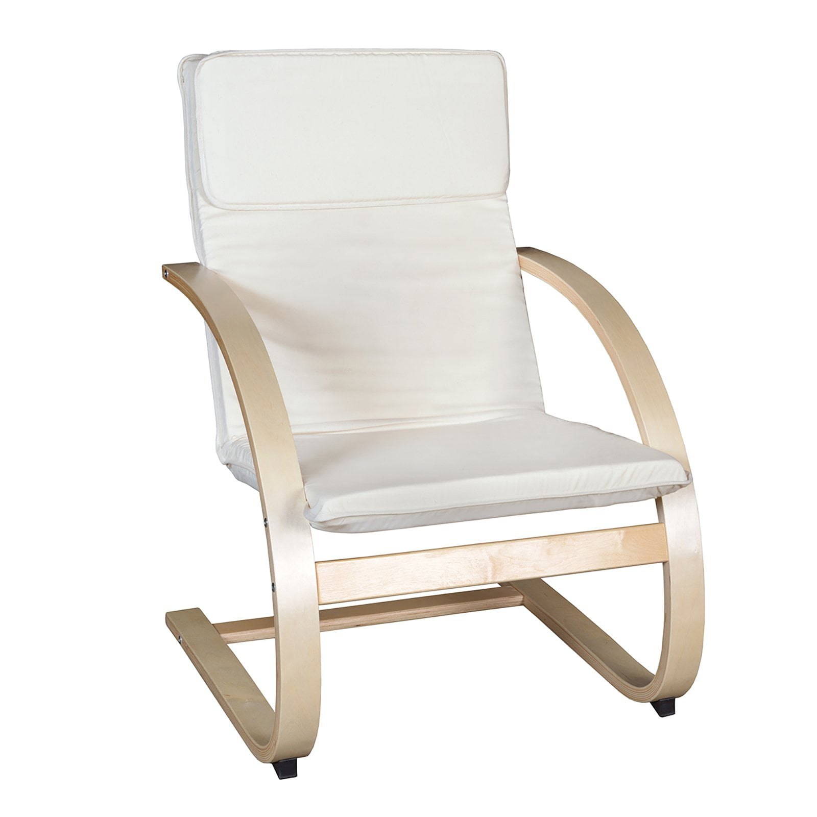 Niche Mia Bentwood Reclining, Lounge, Rocking Chair- Mocha Walnut/ Beige
