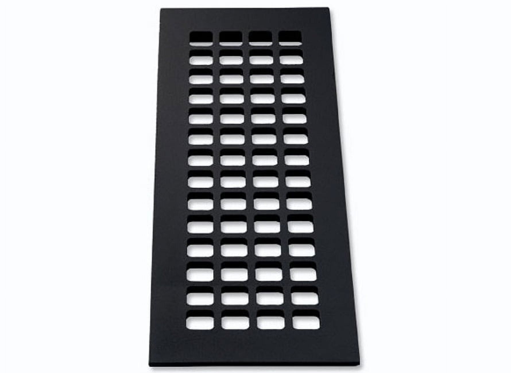 Reggio Registers G616-Anh Grid Series 4" X 14" Floor Grille - Black
