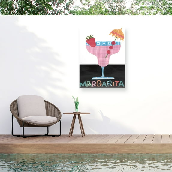 Regina Moore 'Mix Me A Drink IV' Outdoor Canvas 19x14