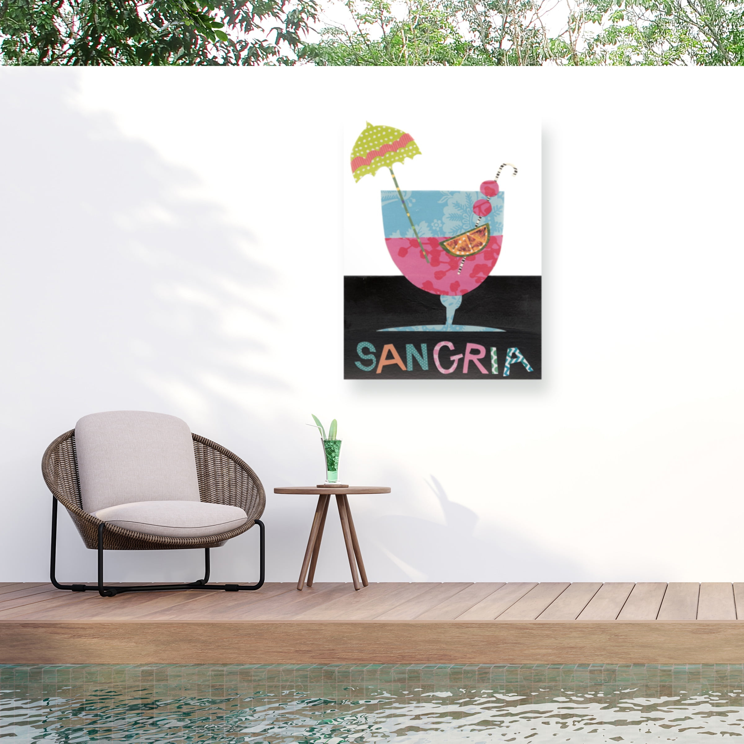 Regina Moore 'Mix Me A Drink V' Outdoor Canvas 19x14