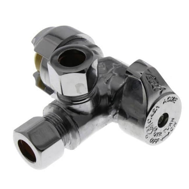 SHARKBITE 1/2x3/8x3/8 Angle Valve UR25558