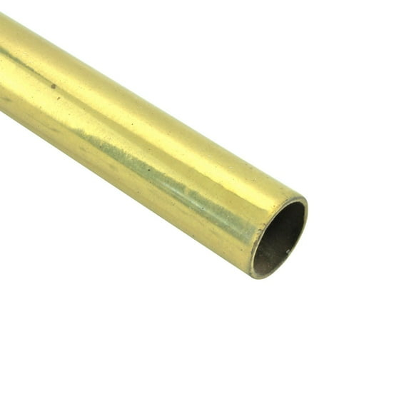The Renovators Supply Inc. Smooth Bright Brass Stair Carpet Rod Tubing 1/2"OD 36" Renovators Supply