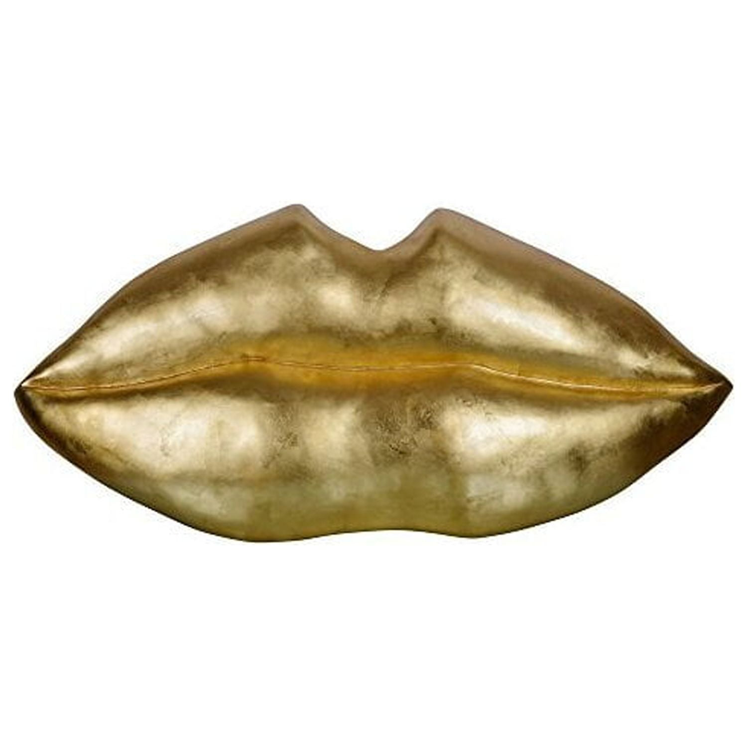 Renwil Kiss Kiss Frameless Resin Wall Art in Gold Leaf Finish