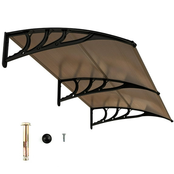 Kadyn Sun Shade, Water-Resistant Door Window Awning, Outdoor Front Door Patio Overhang Awning for Sunlight Rain Snow Wind Protection-80 x 40 Inch