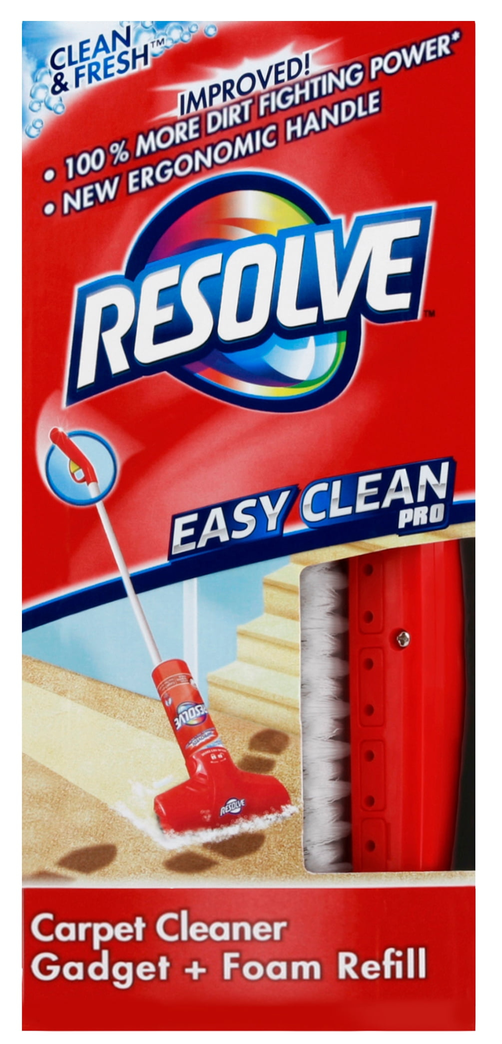 Resolve Easy Clean Pro Carpet Cleaner Gadget + Foam Spray Refill, 22oz