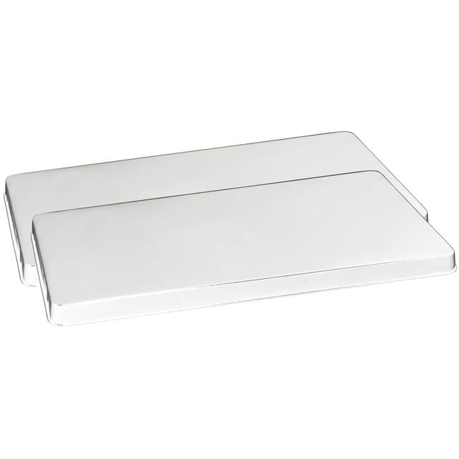 Calypso Basics, Tin Rectangular Burner Cover Set of 2, White