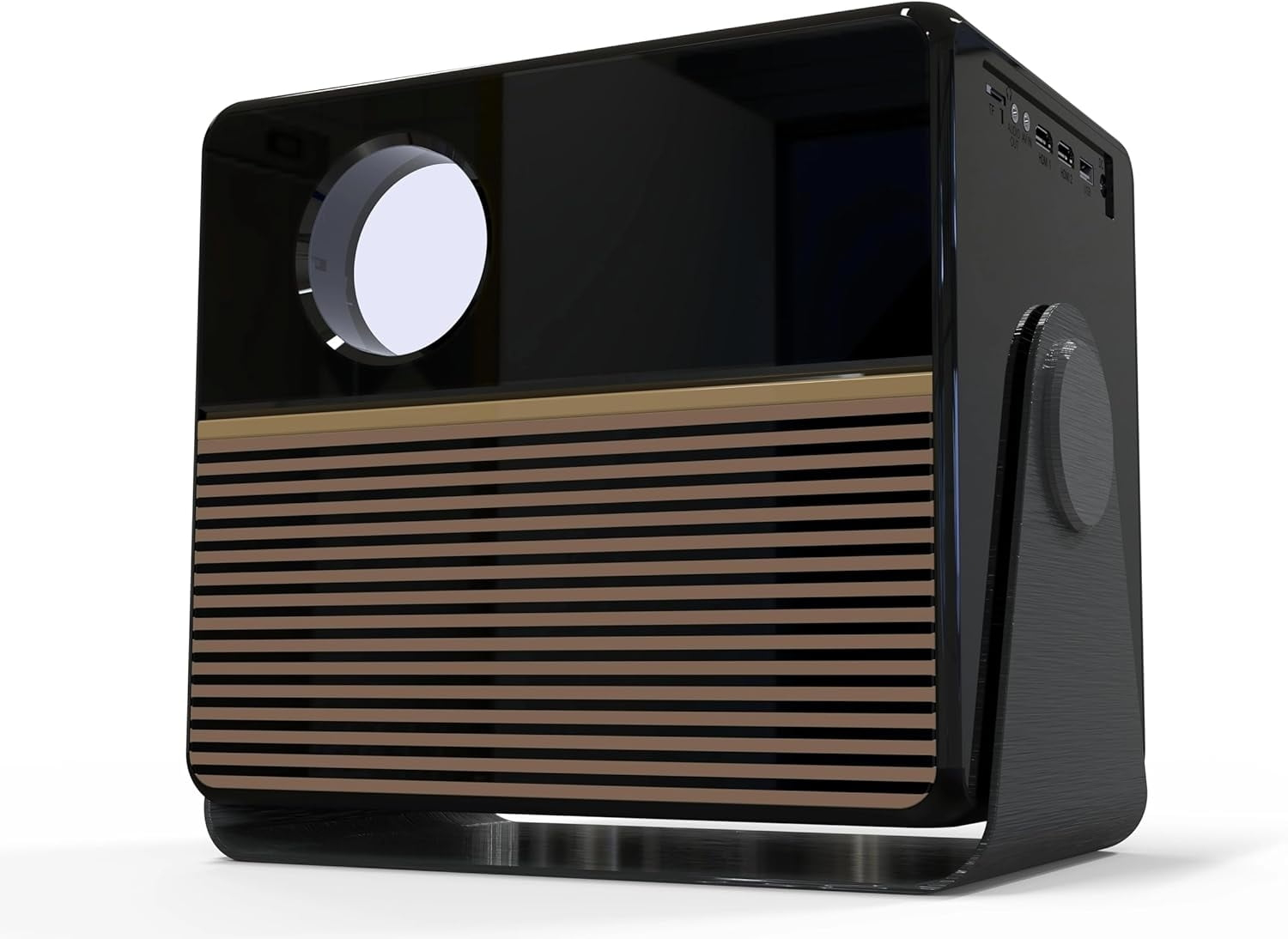 Pre-Owned RCA, 1080P FHD ROKU Smart Streaming Projector, Powered by ROKU Express, RPJ227, 16:9 and 4:3 Aspect Ratio, Black