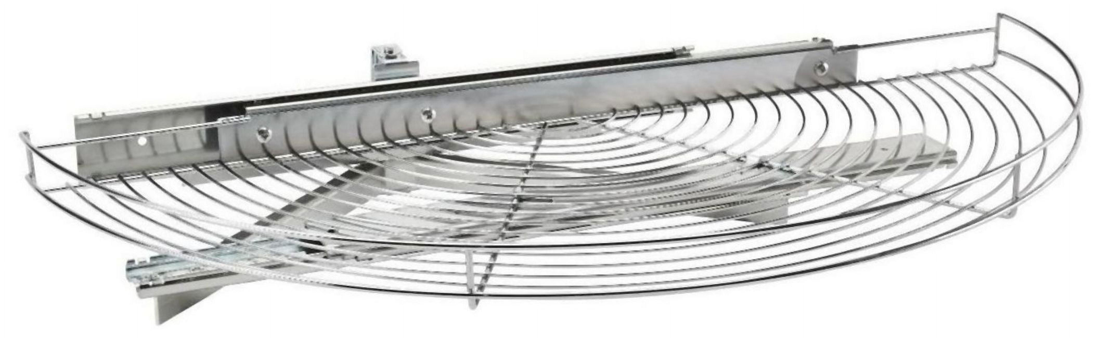 Rev-A-Shelf 5881-33-1 Classic 33" Half Moon Wire Lazy Susan Shelf Blind Corner Pivot