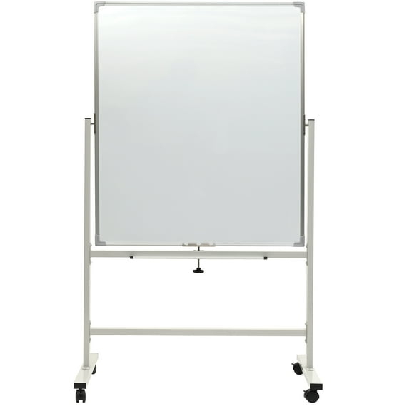 Reversable Whiteboard on Wheels - 36"x 42" (White Frame)