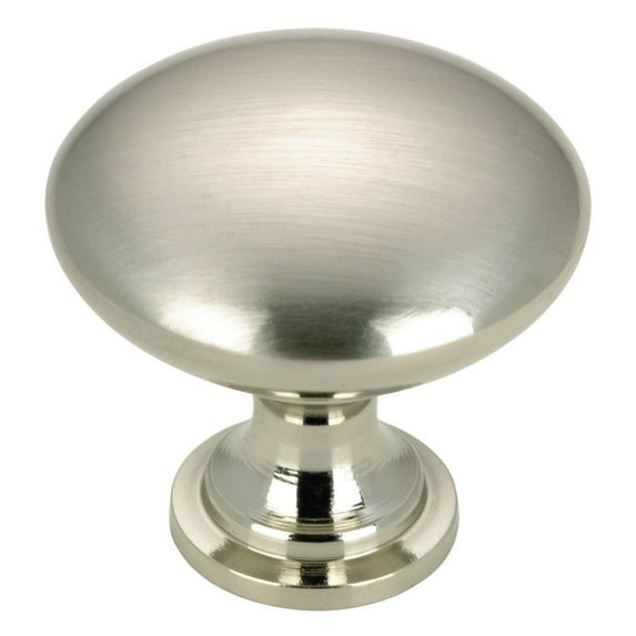 Richelieu Hardware 1-1/5 in. (30 mm) Brushed Nickel Cabinet Knob (10 per Pack)