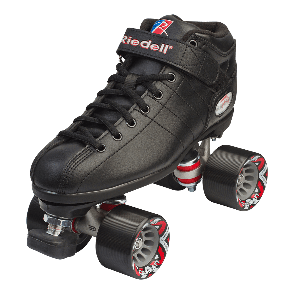 Riedell R3 Black Quad Speed Skates