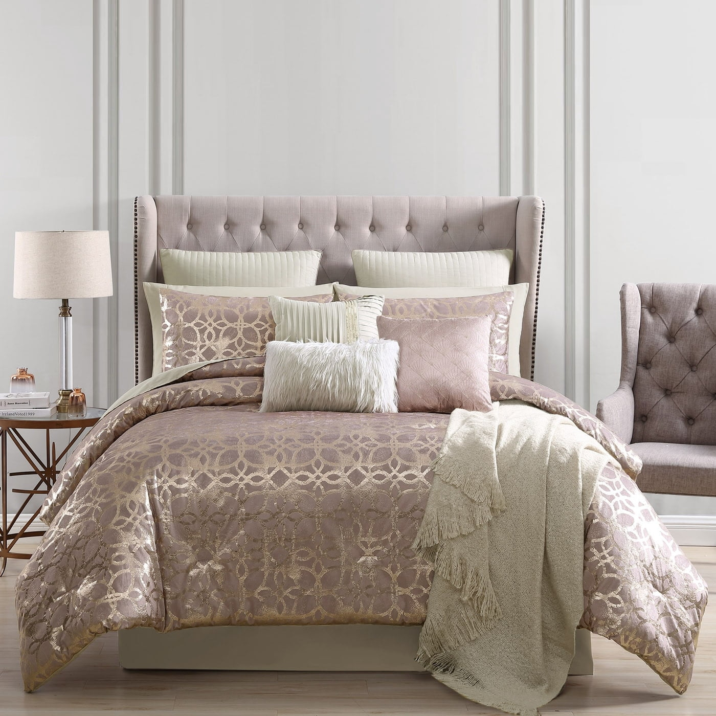 Riverbrook Home Shea 10 Piece Full Blush Comforter Set 84100