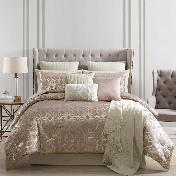 Riverbrook Home Shea 10 Piece Full Blush Comforter Set 84100