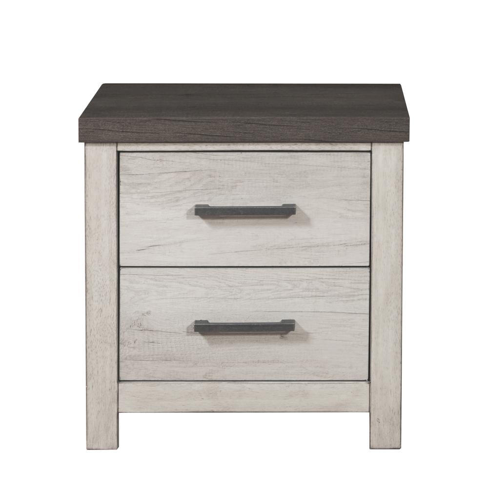 Riverwood Wood Nightstand in Brown & Gray Finish by Samuel Lawrence Furniture