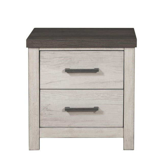 Riverwood Wood Nightstand in Brown & Gray Finish by Samuel Lawrence Furniture