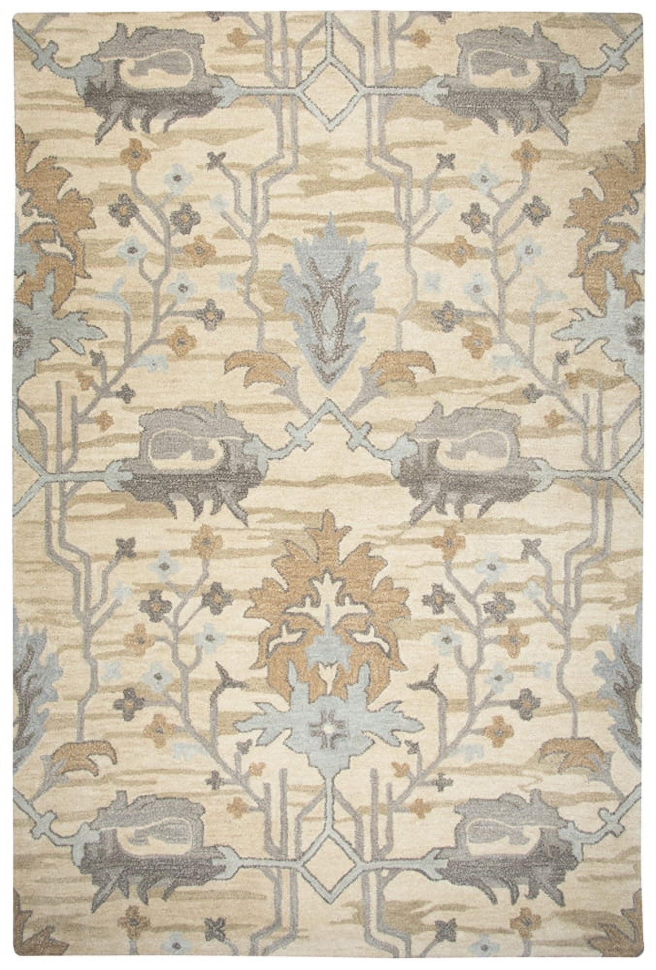 Rizzy Rugs Valintino Area Rug VN610A Beige Branches Wool 5' x 8' Rectangle