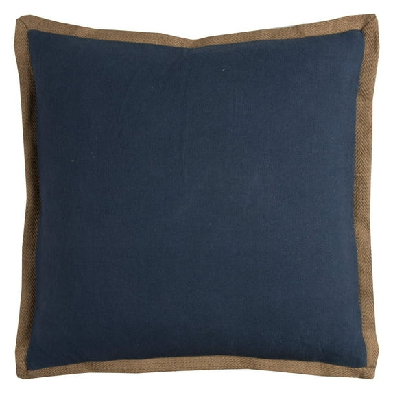 Rizzy Home Solid Cotton Jute Decorative Pillow