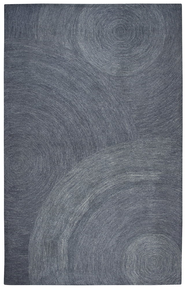 Rizzy Rugs Brindleton Area Rug BR801A Gray Circles Single Color 5' x 8' Rectangle
