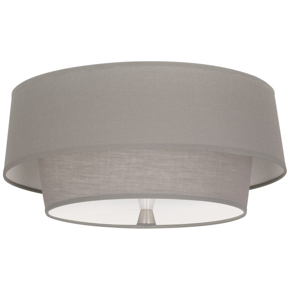 Robert Abbey Decker Flushmount in Polished Nickel Color