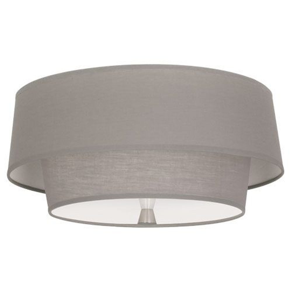 Robert Abbey Decker Flushmount in Polished Nickel Color