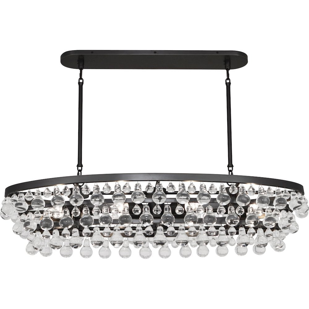 Robert Abbey Bling 8 - Light Glass Dimmable Drum Chandelier