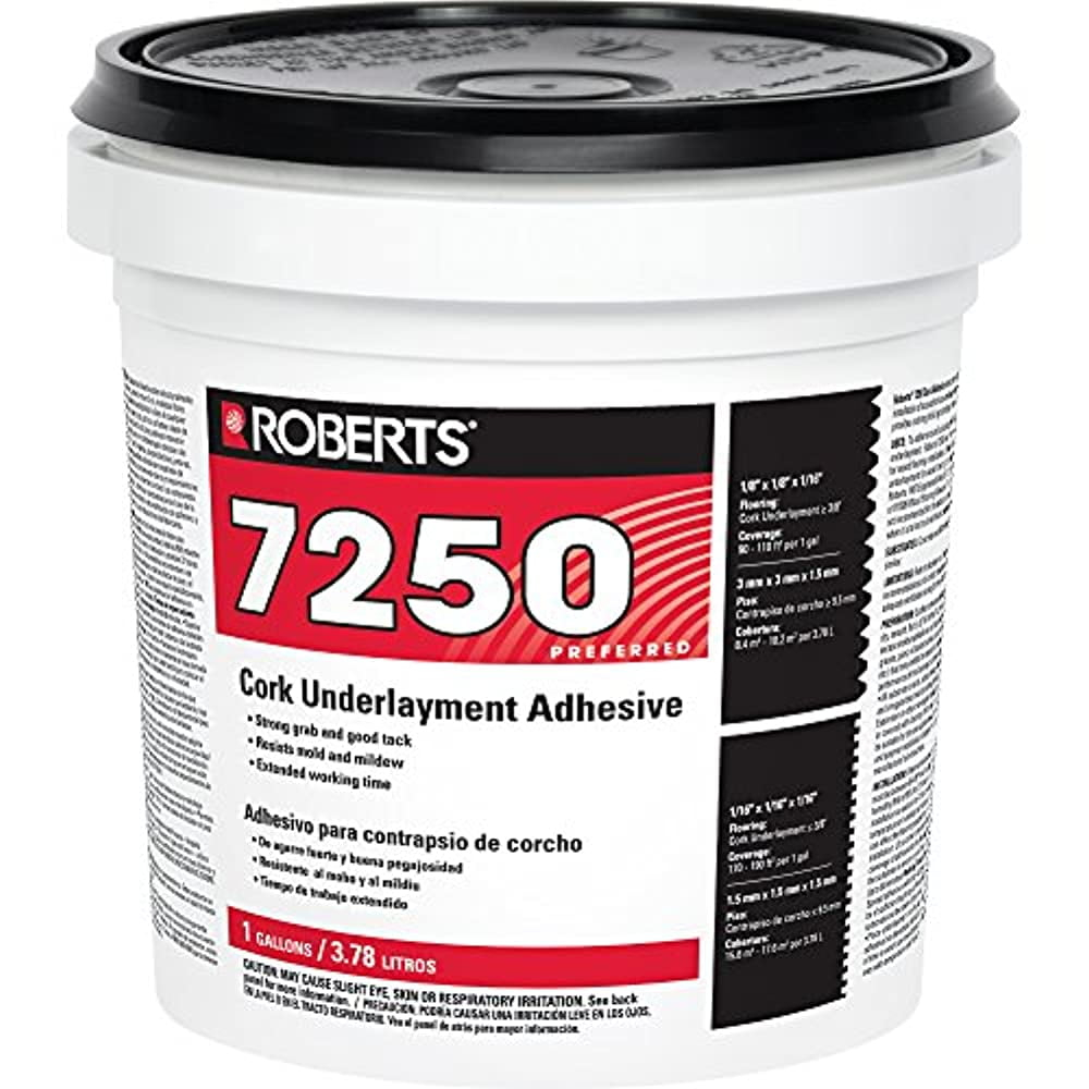 Roberts 7250-1 Pro Grade Cork Underlayment Adhesive, 1 gallon