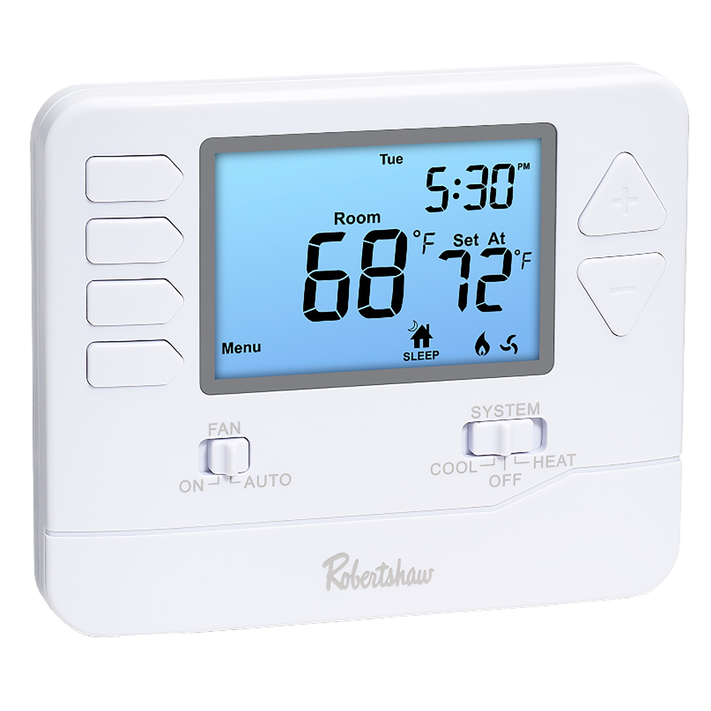 White Digital 7-Day Programmable Wall Thermostat