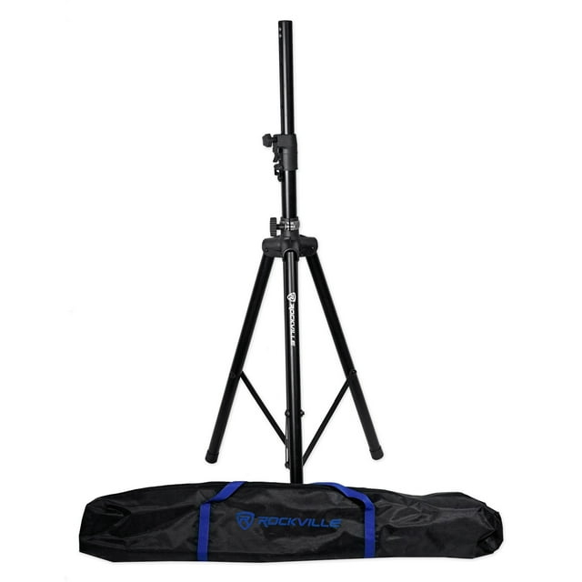 Rockville DJ PA Tripod Speaker Stand+Bag Hydraulic Auto Lift & Lowering RVSS4AB