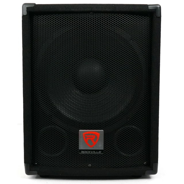 Rockville SBG1128 12" 600 Watt Passive Pro DJ Subwoofer, MDF Cabinet/Pole Mount