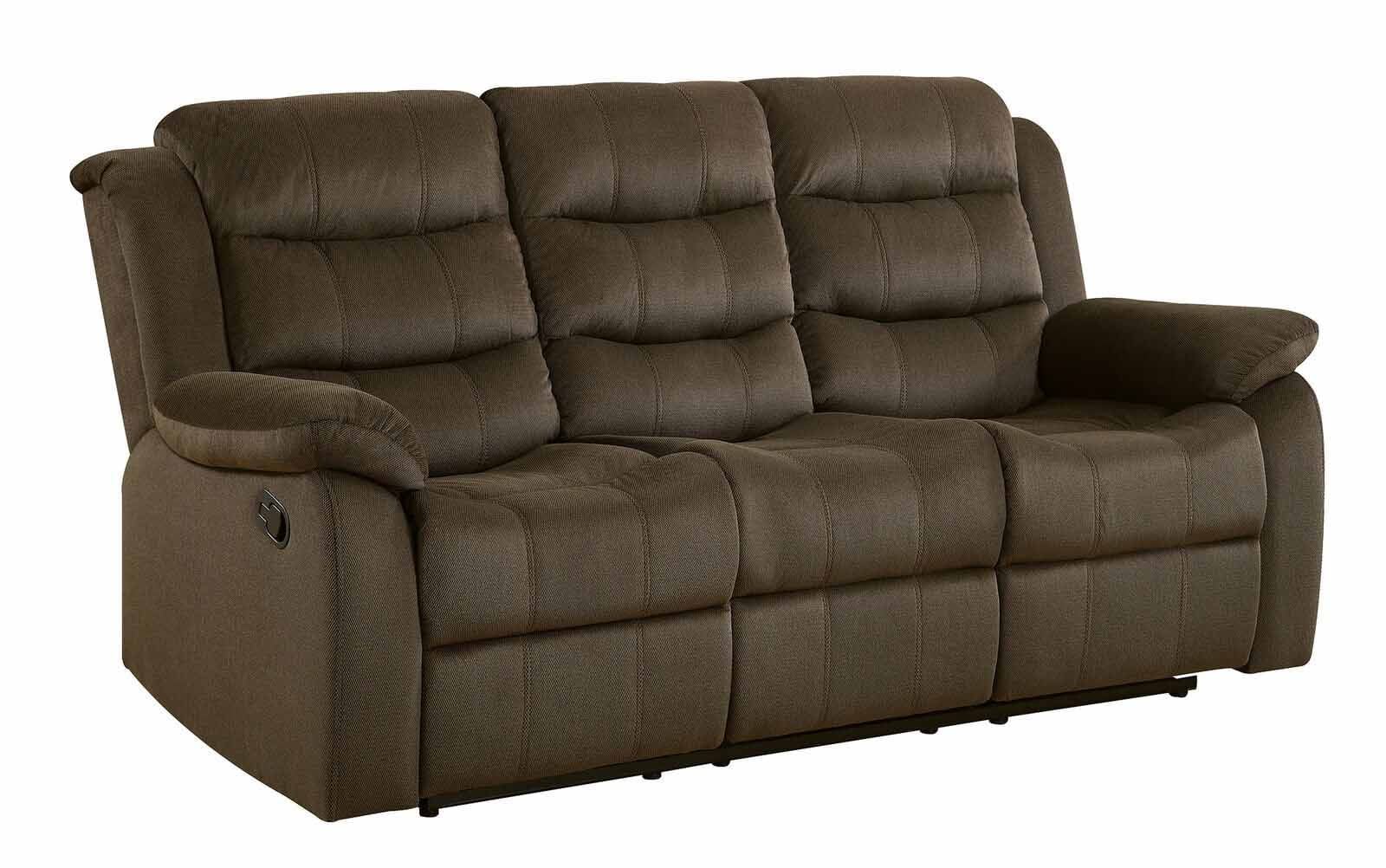 Rodman Pillow Top Arm Motion Sofa Olive Brown