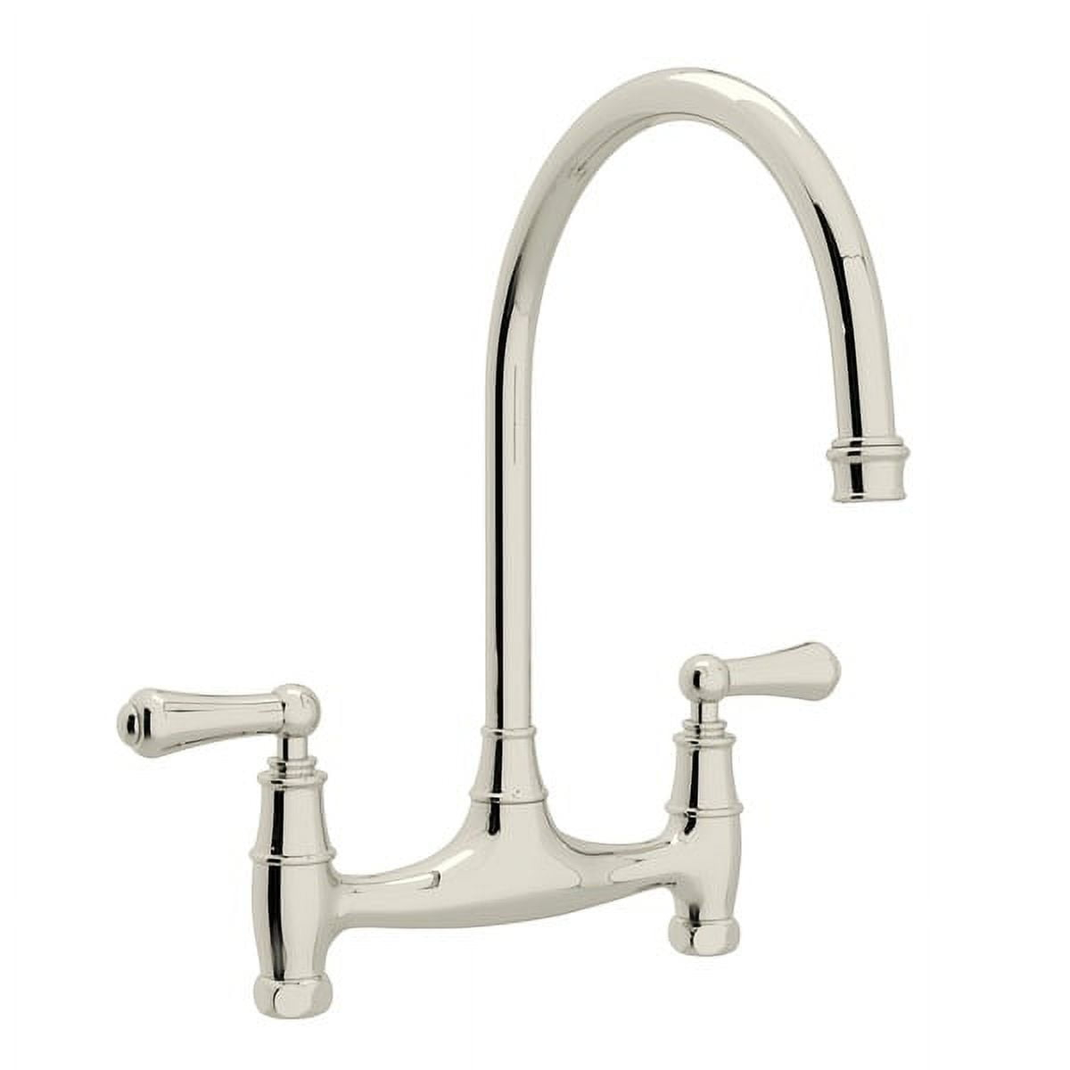 Georgian Era Bridge Kitchen Faucet Without Unions