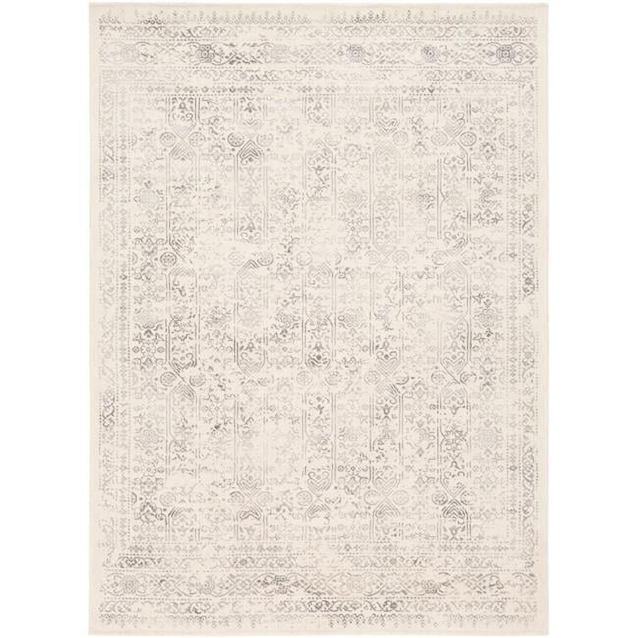 Roma ROM-2308 9' x 12'3" Rug in Light Gray/Cream/Camel