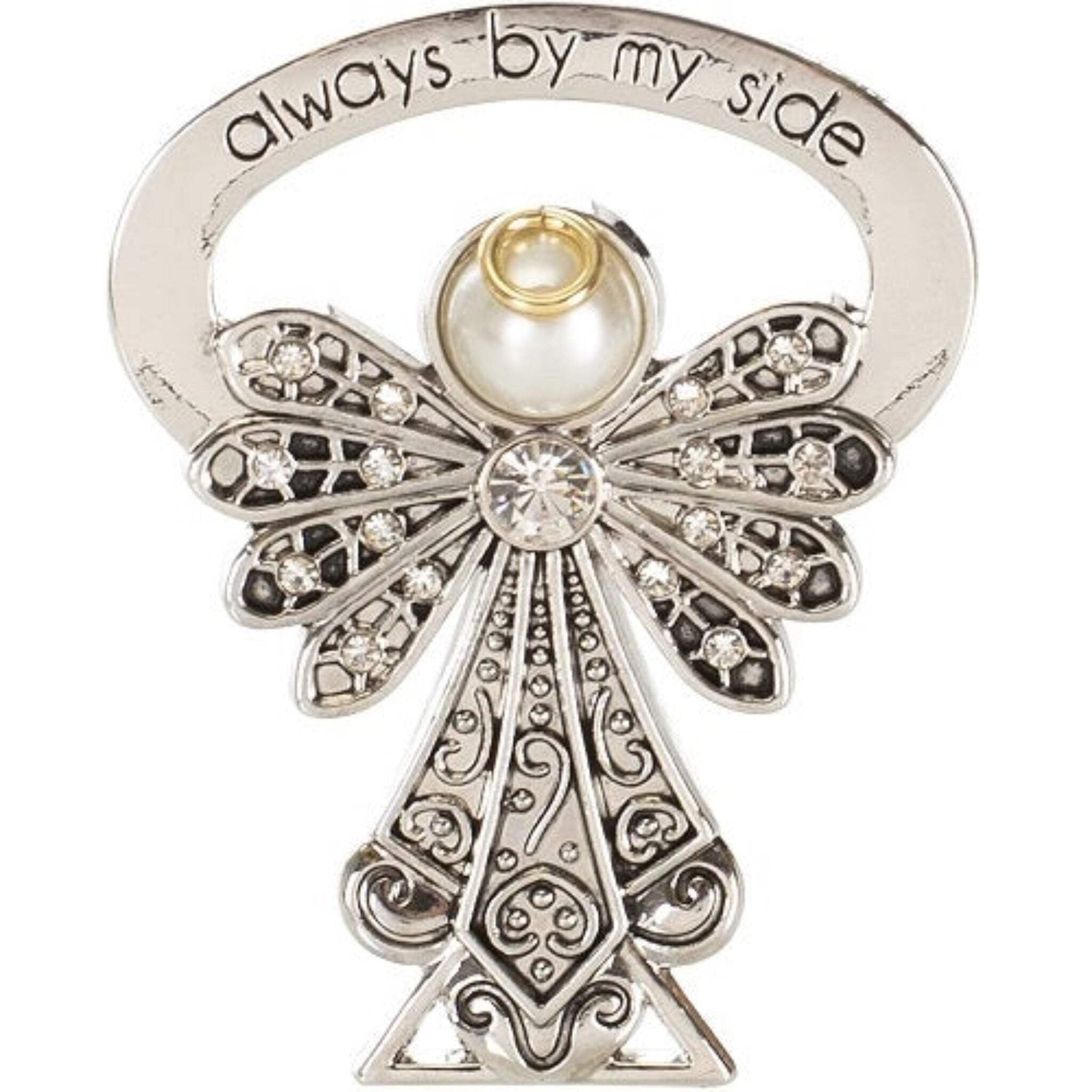 Roman, 2.5" RHD BEDSIDE ANGEL-CRYSTAL CRYSTAL WINGS BEDSIDE CARDING