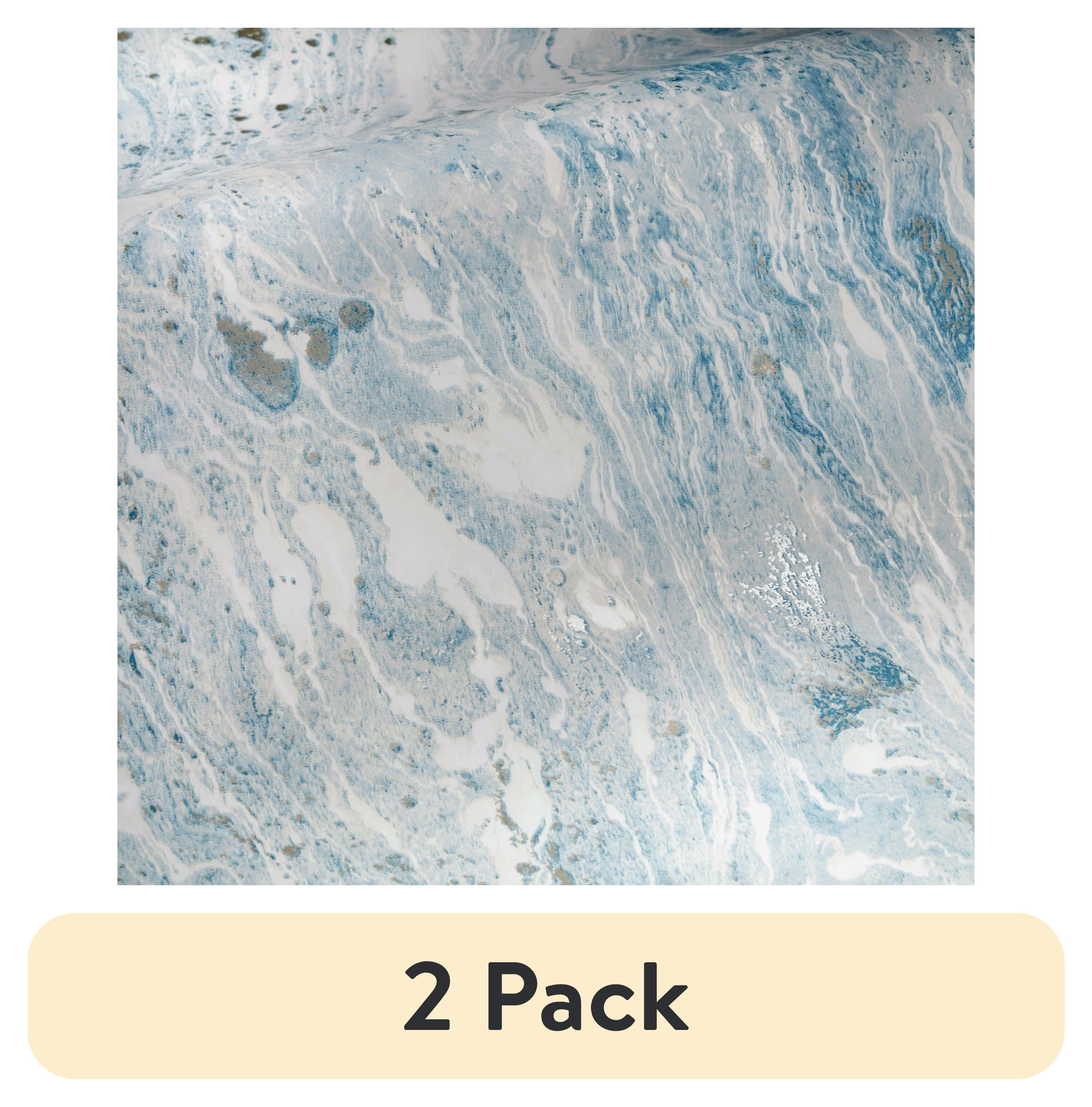 RoomMates Blue Satellite Seas Peel and Stick Wallpaper, 20.5 in x 18 feet
