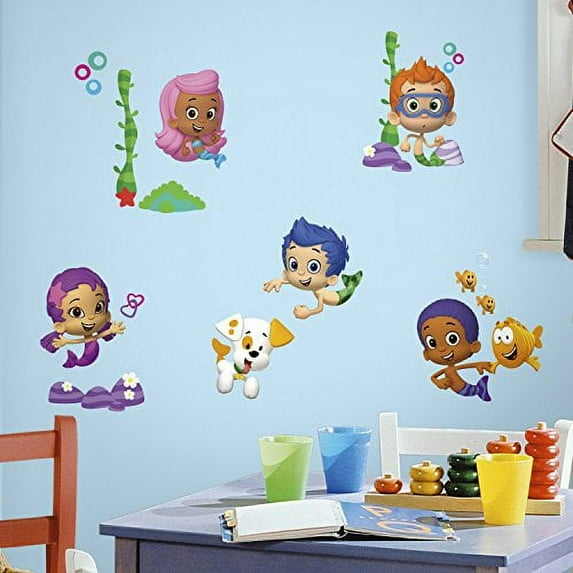 Bubble Guppies Peel and Stick Wall Decals for Kids