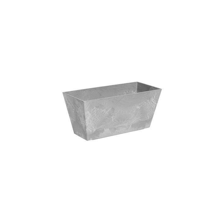 Novelty Artstone Ella Flower Box, Grey, 14.5in