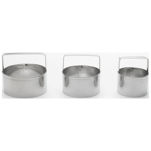 Round Shaped Steel Cookie Cutter, by Fox Run 3 Pieces, Sold as Dozen