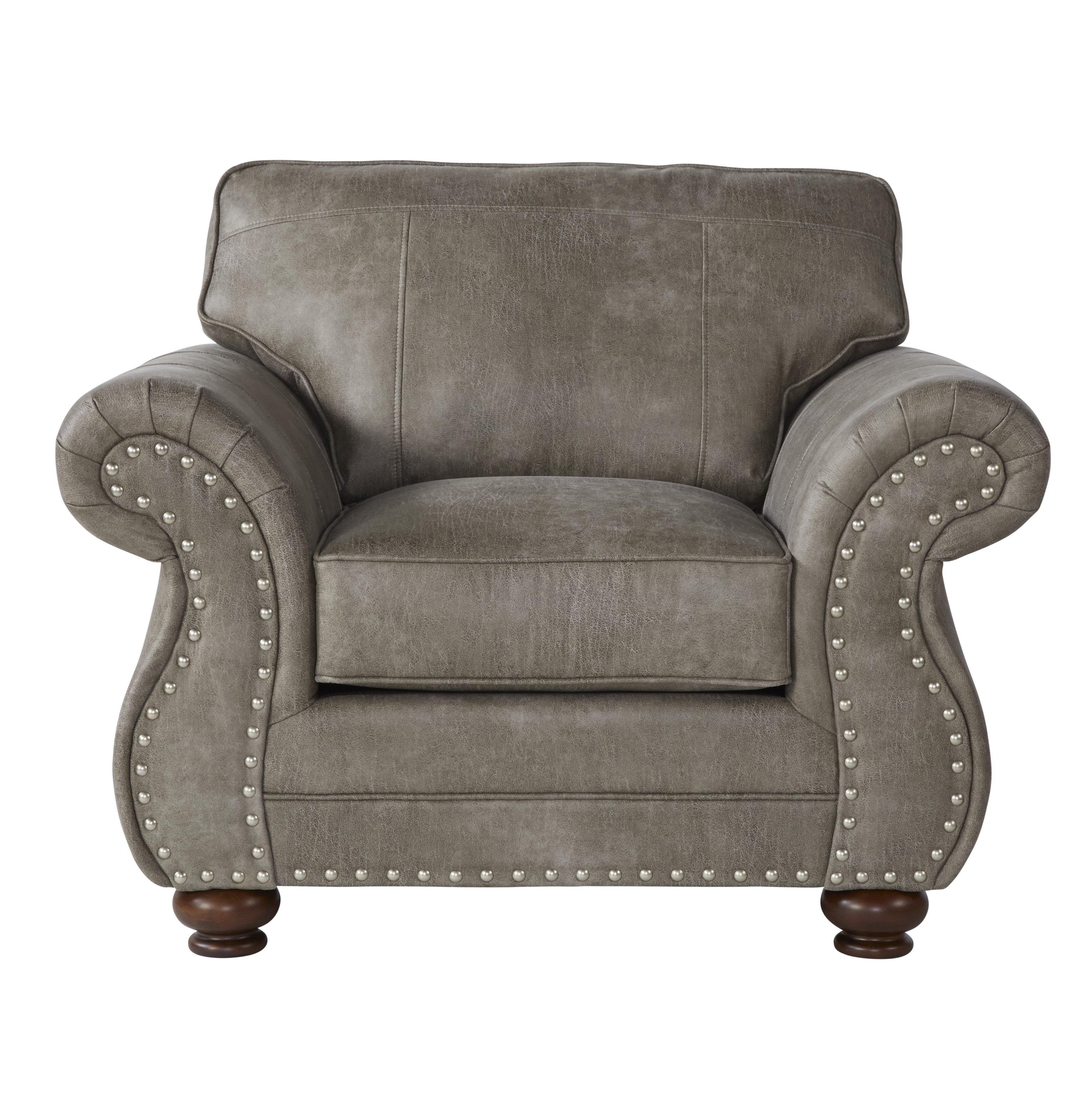 Roundhill Furniture Leinster Faux Leather Upholstered Accent Chair