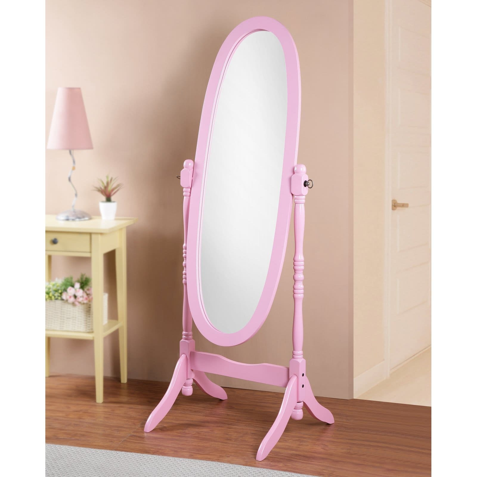 Roundhill Furniture Traditional Queen Anna Style Floor Cheval Mirror